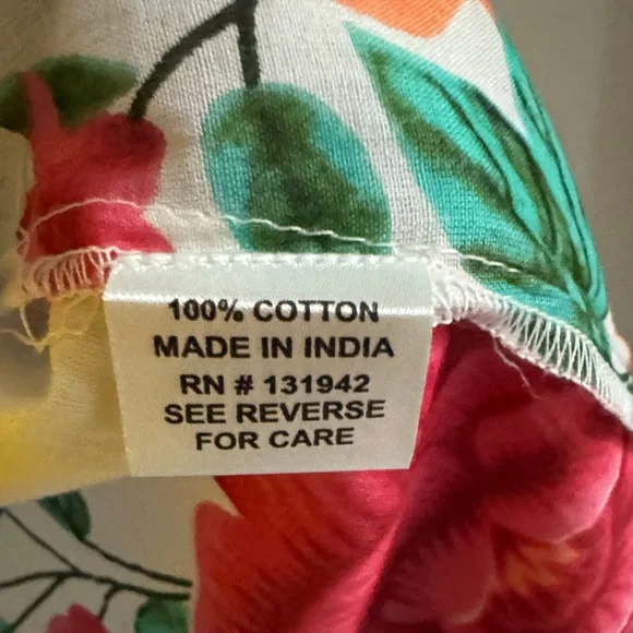 Chic connection- blouse-embroidered Floral 100% cotton -made in India - Picture 8 of 10